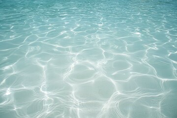 Fototapeta premium Clear Turquoise Water Surface with Gentle Ripples
