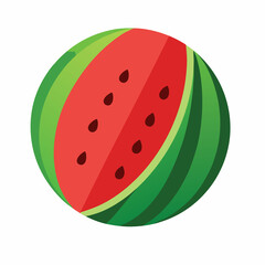 Fresh Watermelon fruit food Royalty Free Stock vector illustration on white background .Watermelon slice fruit food Royalty Free Stock image vector illustration on white background .