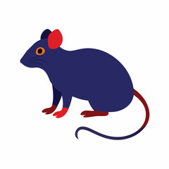 Design a modern minimalistic possum logo icon isolated on a white background