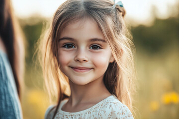 Fototapeta premium Gatherings young pretty girl standing