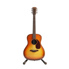 Obraz premium Acoustic Guitar on Stand on Transparent Background