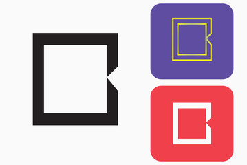 Initial B Logo, B Logo, B Monogram,  Letter B Logo, Creative Icon, Modern, Vector