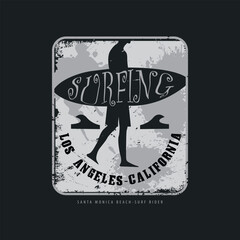 California stylish t-shirt and apparel abstract design. Vector print, typography, poster