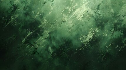 Abstract green painted background with grunge texture.