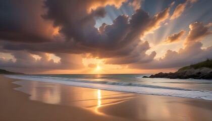 Morning Sunrise Evening Sunset Ocean Palm Coconut Tree Sunlight Peaceful Horizon Background Texture