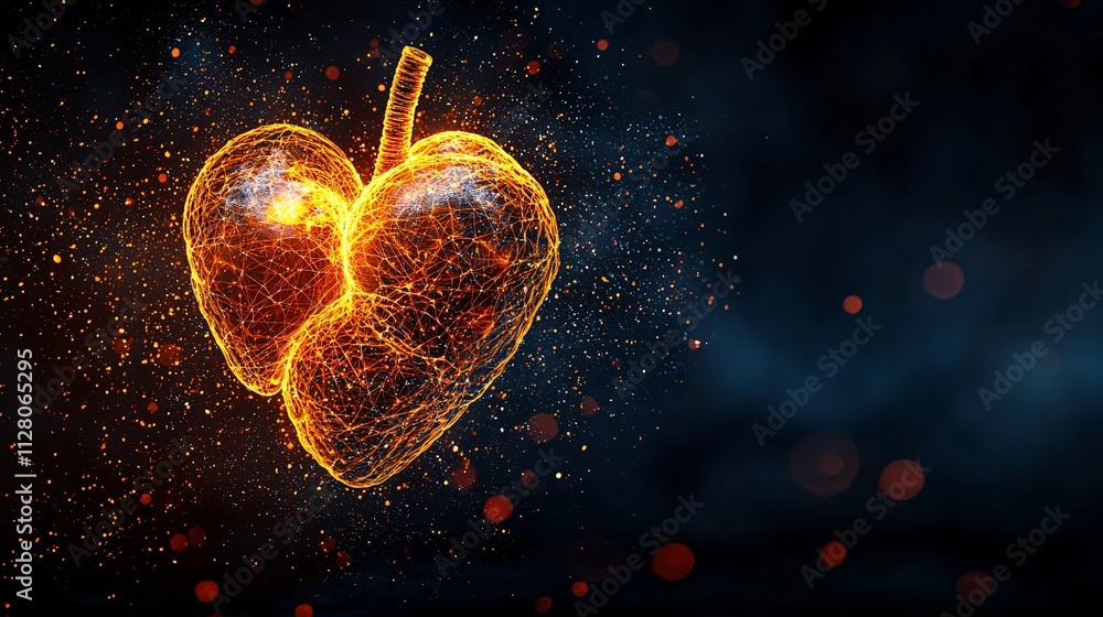 Aufkleber a breakthrough research project showcasing the potential of bioengineered organs stock photo with si