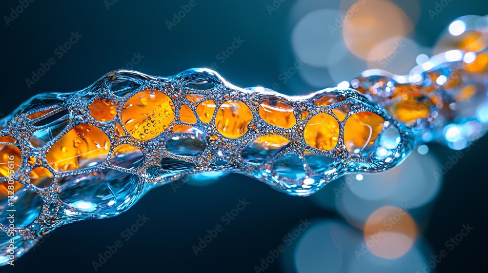 Poster a detailed view of bioengineered stents and their applications in cardiovascular health stock photo 