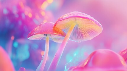 Enchanted Mushroom Grove: A Dreamlike Fantasy