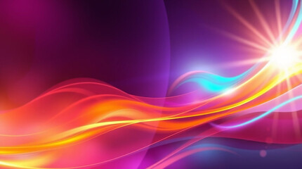 Obraz premium abstract background with glowing waves 
