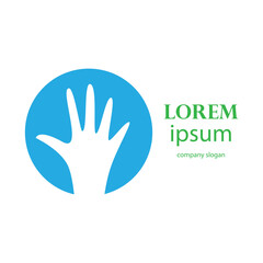 health and hand hygiene care logo design