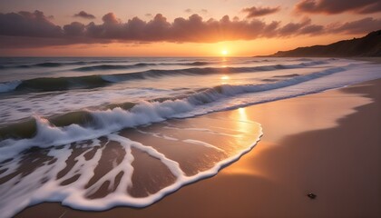 Morning Sunrise Evening Sunset Ocean Palm Coconut Tree Sunlight Peaceful Horizon Background Texture