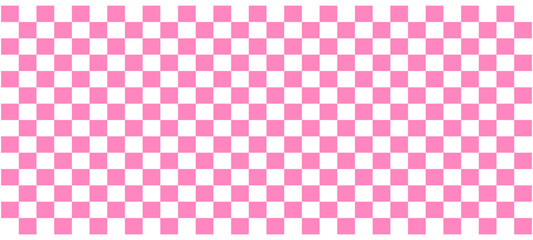 Background pink square pattern. Vector illustration. Chessboard. Pink checked pattern background. Vector illustration of pink squares. Wallpaper consist of repeatable texture