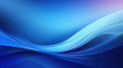 Fototapeta premium Abstract Blue Waves Flowing Design Background