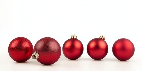 red balls with christmas decoration