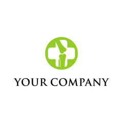 modern and clean health clinic logo concept