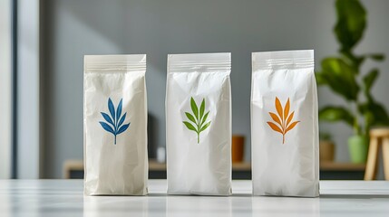 Colorful Packaging of Natural Products on Table