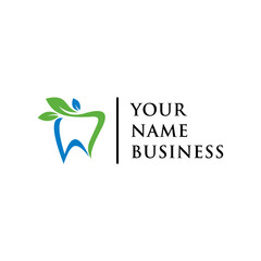 clean and simple dental health logo concept