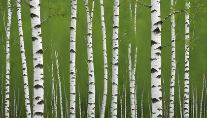 Green Forest Sun Sky Pine Bamboo Trees Jungle Canopy Background Summer Spring Autmn Camping Travel