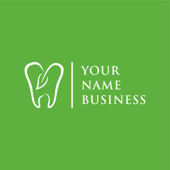 clean and simple dental health logo concept