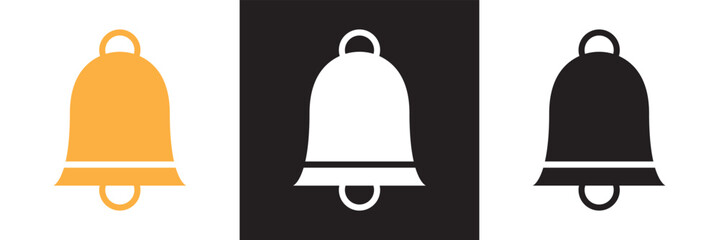 Cowbell  vector icon symbol in flat style. isolated on white and black background. EPS 10