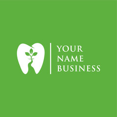 clean and simple dental health logo concept