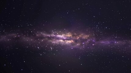 Naklejka premium purple space background milky way shines