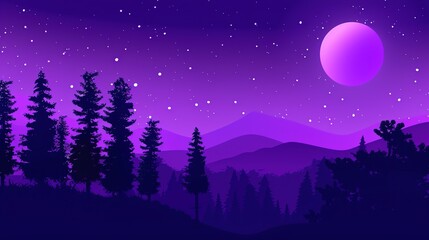 Fototapeta premium Purple Astronomy Romantic and Beautiful