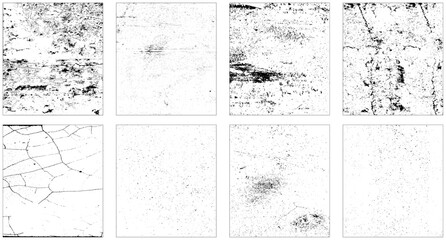 Rough grunge scratches pattern design dry brush strokes texture background vector. Overlay textures set of grunge textures collection. 