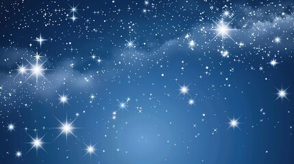 Fototapeta premium Milky way galaxy with star and noise blue