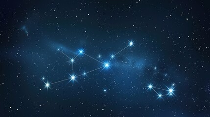 Deep space shining stars in night sky