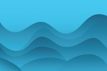 Abstract blue wave flow background.Blue gradient background.