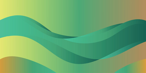 Modern abstract green gradient background.colorful background with a green wave.