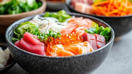 Colorful and flavorful brunch specials displayed in themed restaurant settings featuring a variety of cultural cuisine and fresh healthy ingredients