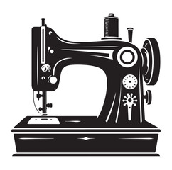 Sewing Machine silhouette vector illustration
