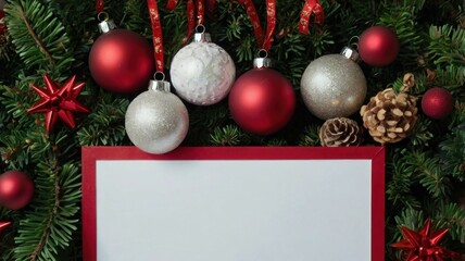 "Seasonal Greeting Card Design: Festive Lights and Greenery"
