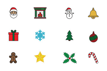 Christmas ornaments icon . christmas ornaments symbol vector design .