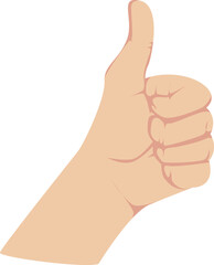 thumbs up cartoon clipart illustration