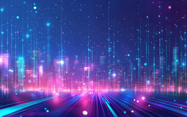 Obraz premium city at night