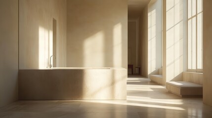 Transforming Minimalist Bathroom Interiors with Natural Light Residential Space Design Inspiration Cozy Environment Open View Marble Elegance