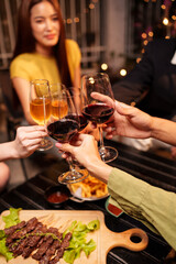 person with a glass of wine