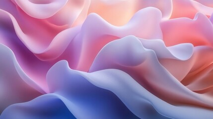 Obraz premium Abstract Pastel Swirls of Color and Light