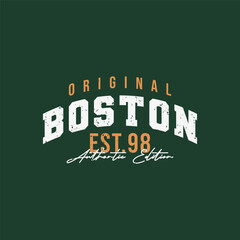Boston Authentic Edition T Shirt Design