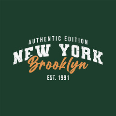 New York Authentic Edition T Shirt Design