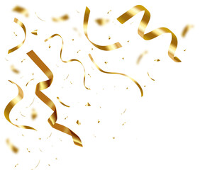 corner gold confetti	