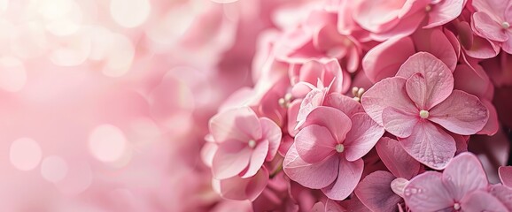 Delicate Pink Hydrangea Bloom