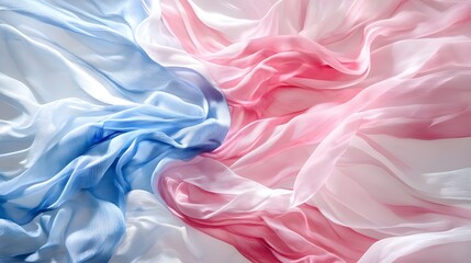 Fototapeta premium Swirling Pink and Blue Paint Merging.