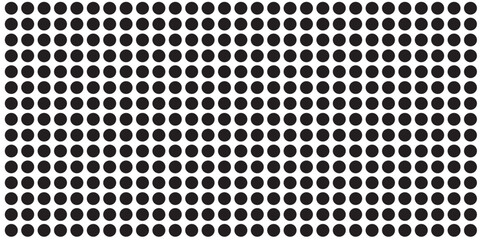 Black random dots on a white background. Background with seamless polka dot pattern, vector black and white print with hand-drawn dots, for printing on fabric.