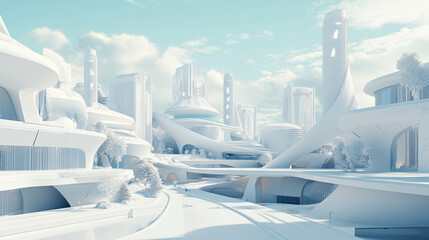 Obraz premium view of the city