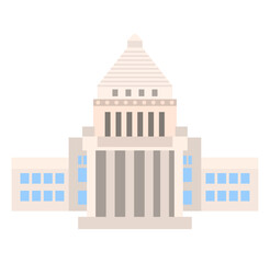 国会議事堂のベクターイラスト
