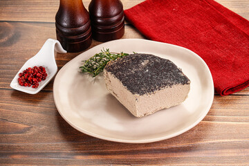 Delicous liver pate snack appetizer
